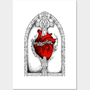 Sacred Heart of Jesus Christ - Red Variant Posters and Art